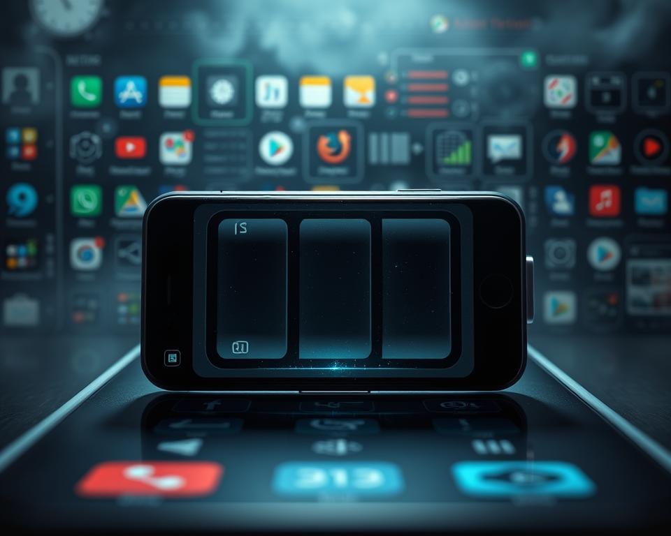 Consumo de bateria de smartphone Consumo de bateria de smartphone