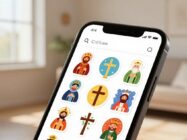 Aplicativo de figurinha católica