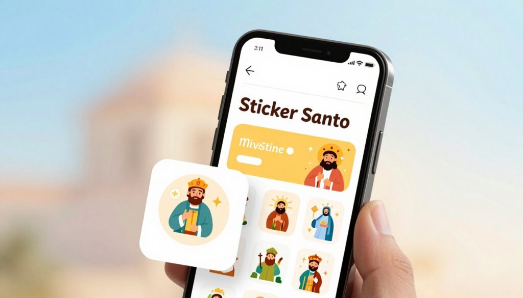 Sticker Santo Play Store