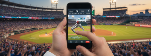 Aplicativo gratuito para assistir a jogos de beisebol ao vivo