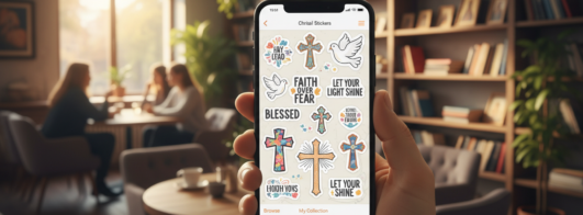 Aplicativo de Figurinha Cristã: Conectando Fé e Expressão