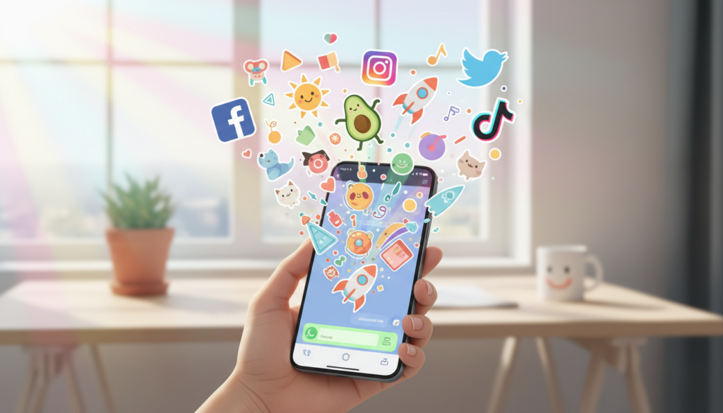 integração stickers whatsapp