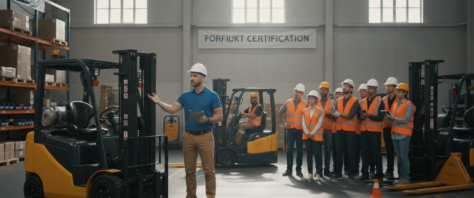 Curso grátis de operador de empilhadeira com certificado