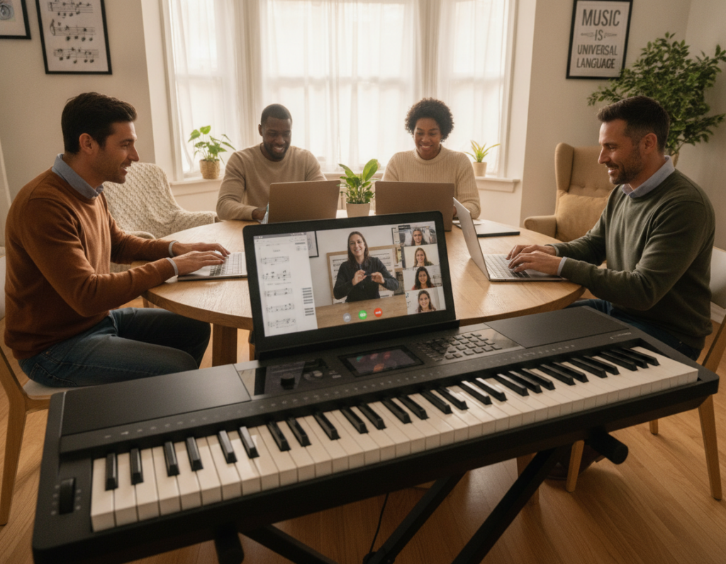 aula de teclado online